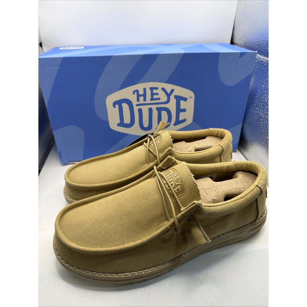 Hey Dude Wally Classic Mens Casual Slip-On Loafer Shoe Chestnut Size M8/W10 NIB